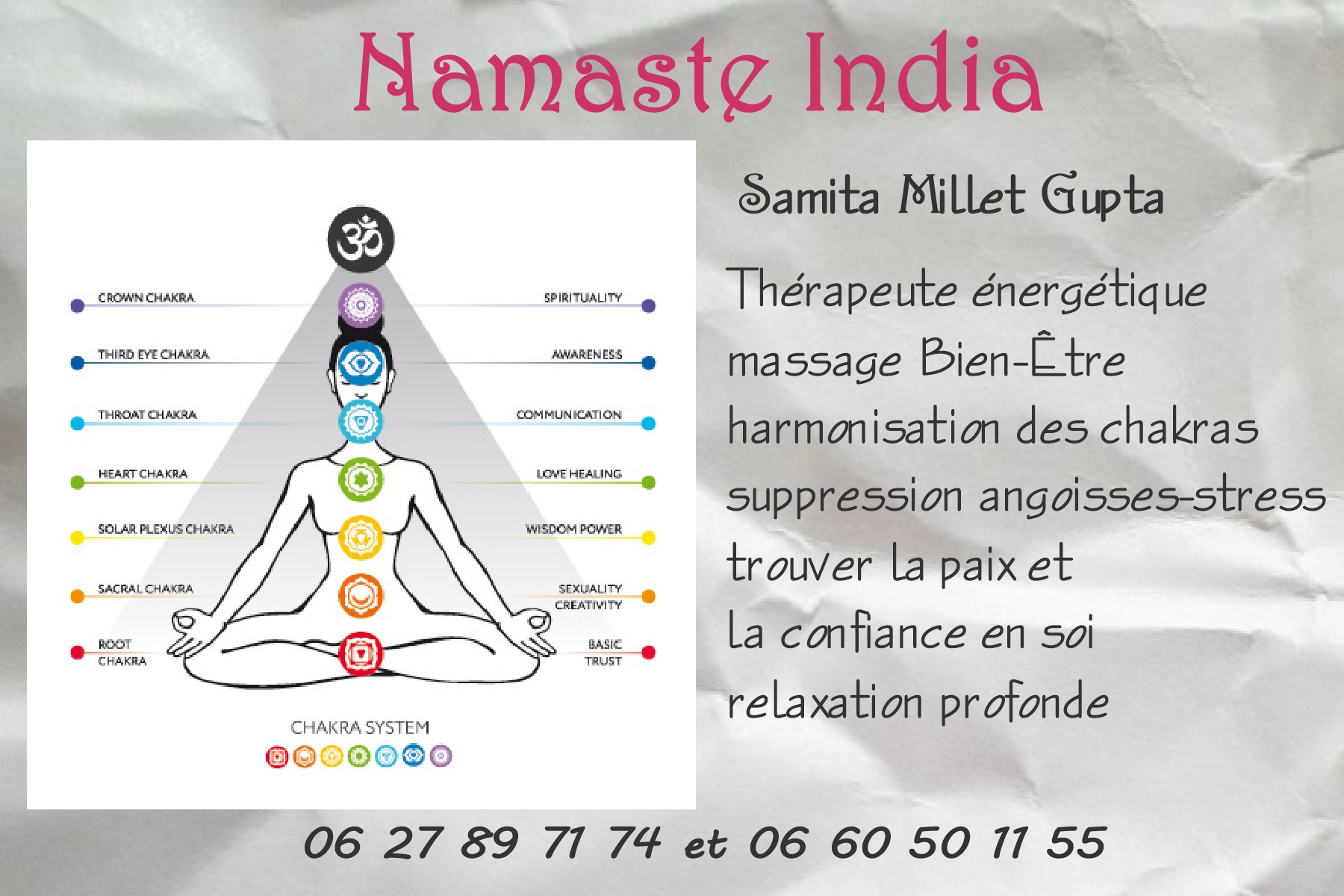 logo NAMASTE INDIA salon bien etre plaisance du touch